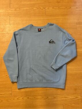 Quiksilver Men’s Light Blue Crewneck Sweatshirt
